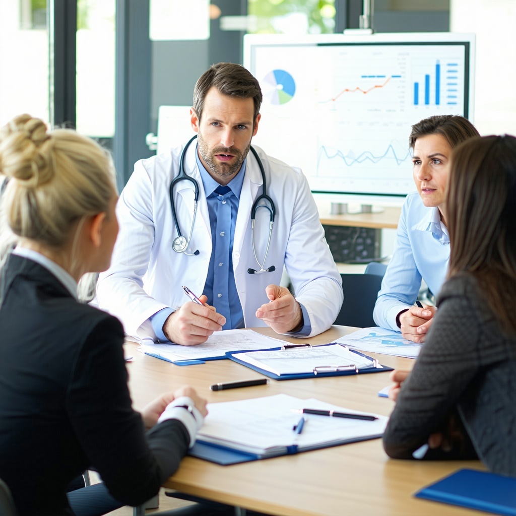 Un avocat qui assiste son client au cours d'une expertise médicale dans le cadre de la procédure suivie à la suite d'un accident de la route, pour indemniser son préjudice corporel.
